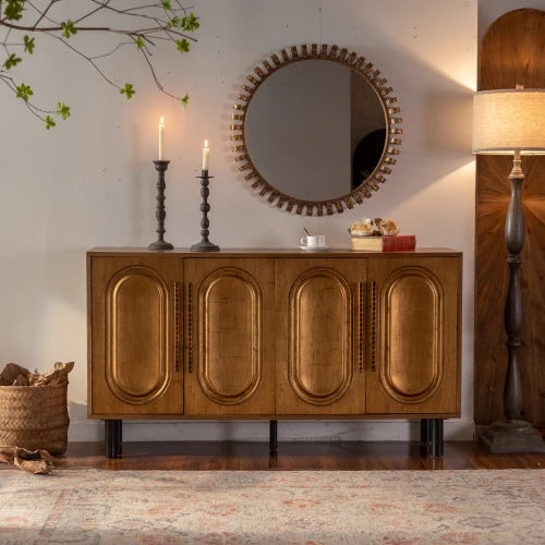 Modern 4-Door Sideboard Cabinet