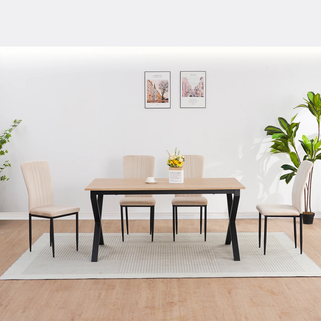 Modern Velvet Dining Chair Set