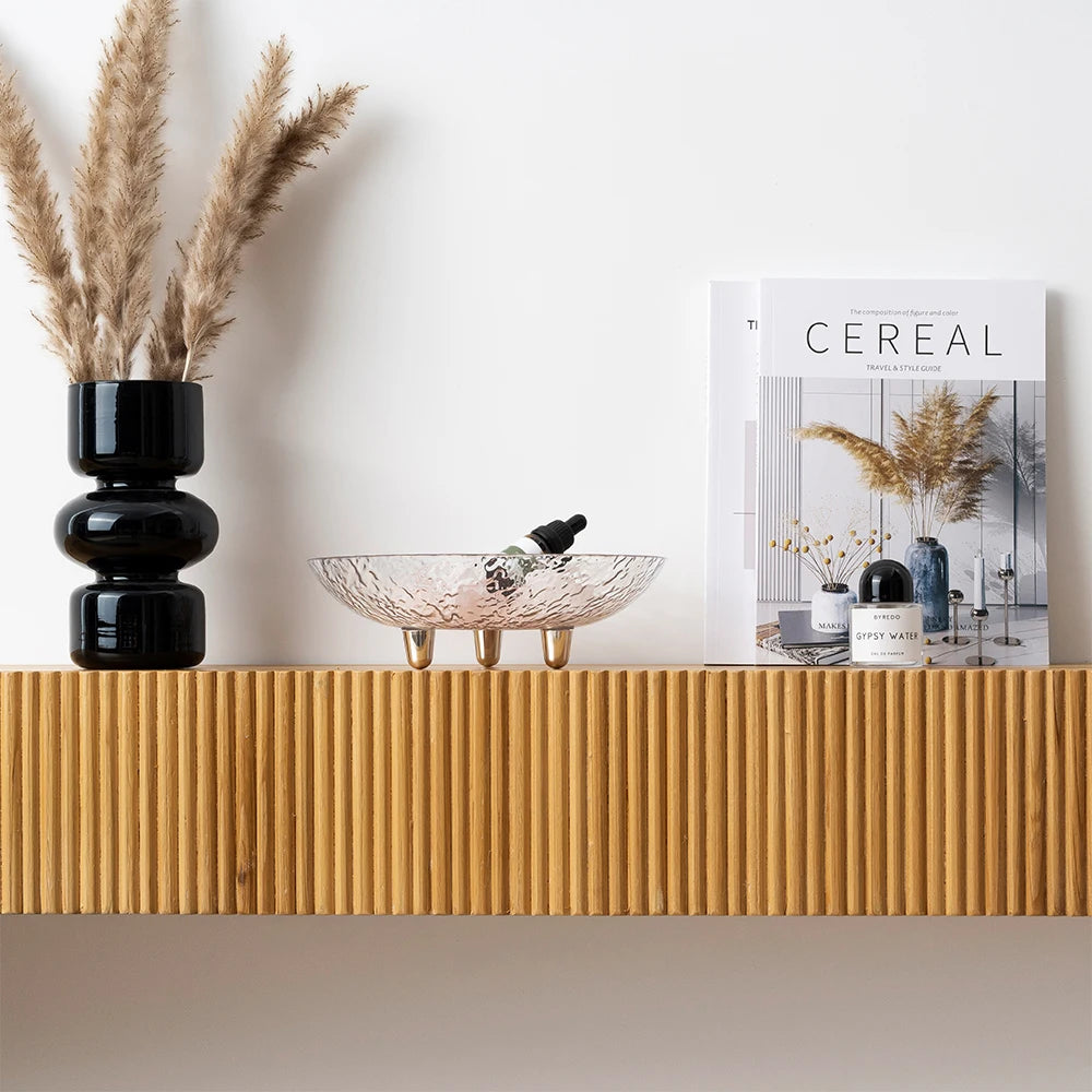 Floating Wood Media Console