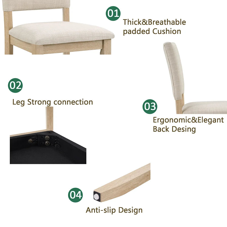 Modern Wood Dining Table Set