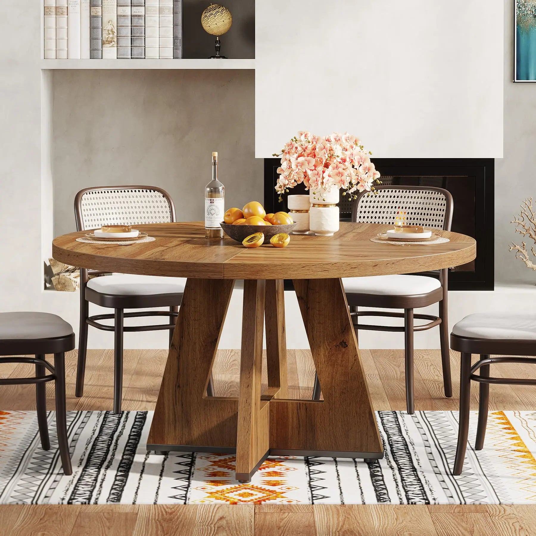 Round Pedestal Dining Table