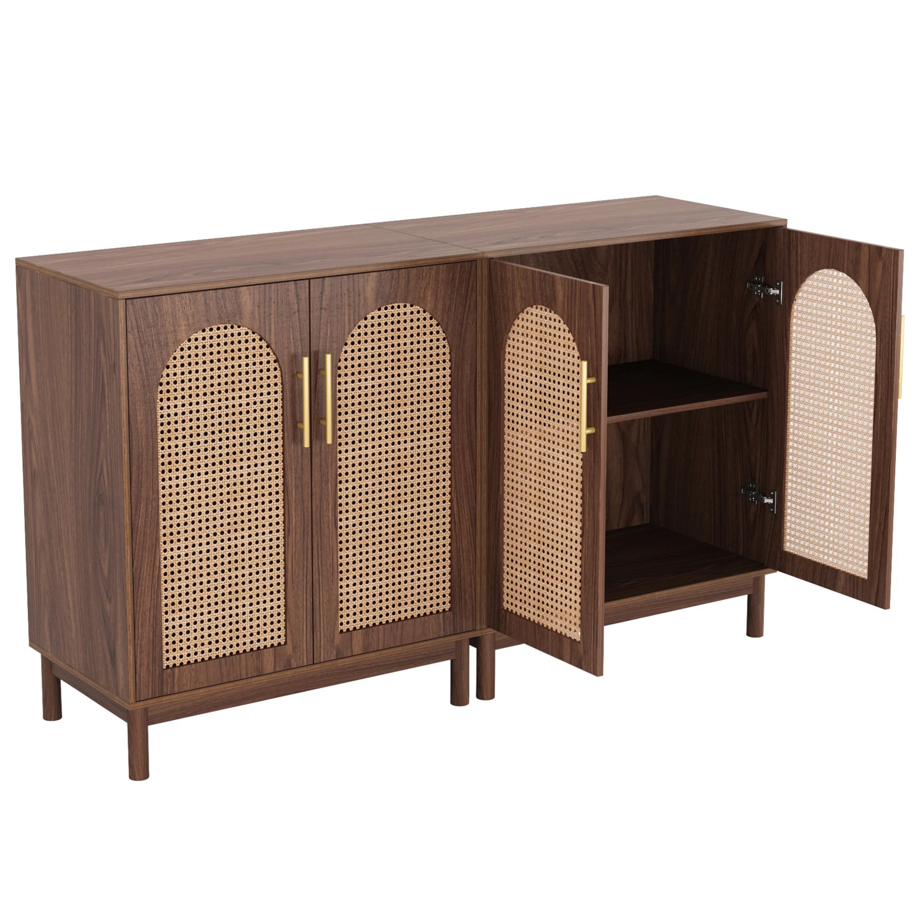 Rustic Rattan Sideboard