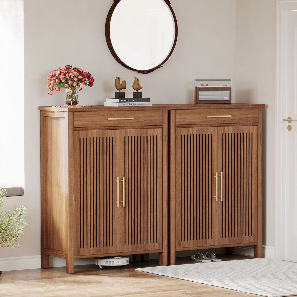 Farmhouse 5-Tier Shoe Cabinet