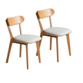 M FAS Grade Oak Natural Wood Chair Table Chair Wooden Dining Chair 2 Pieces