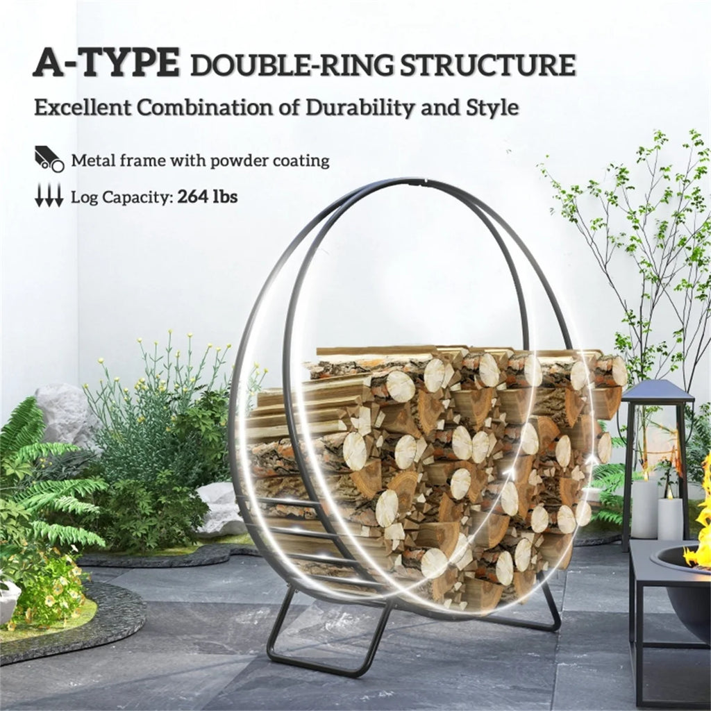 Heavy-Duty Firewood Rack