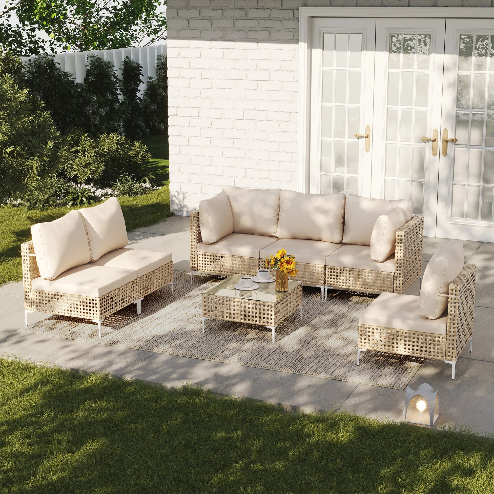 Modern Outdoor Sectional Sofa Set