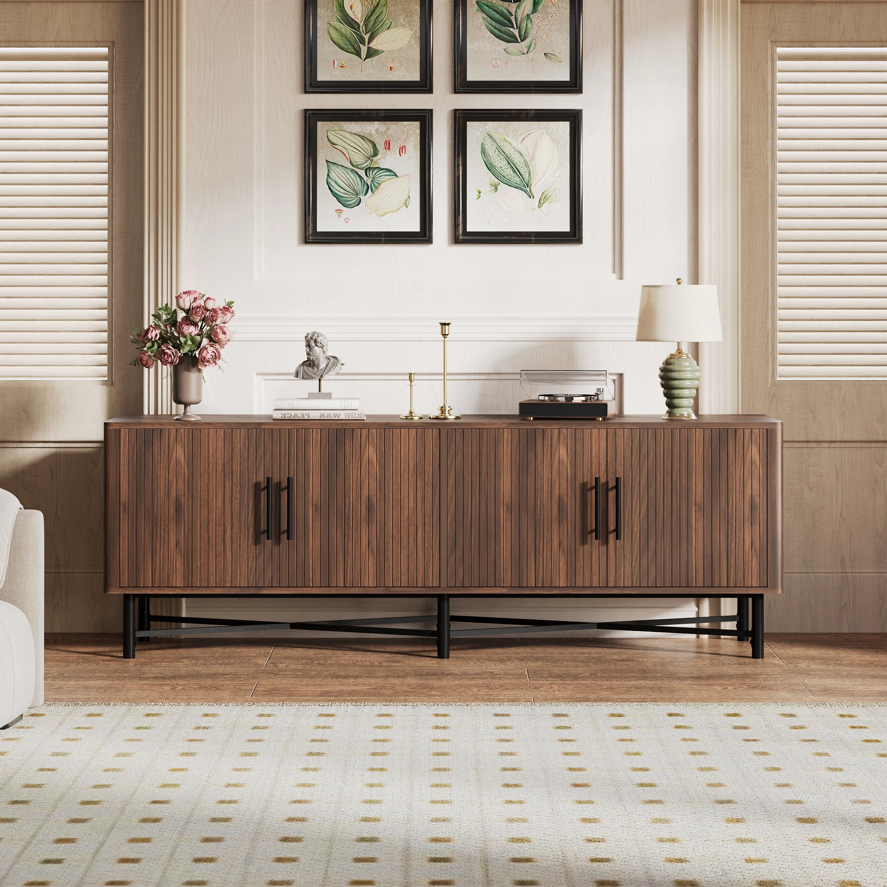 Modern Luxury Wood TV Stand