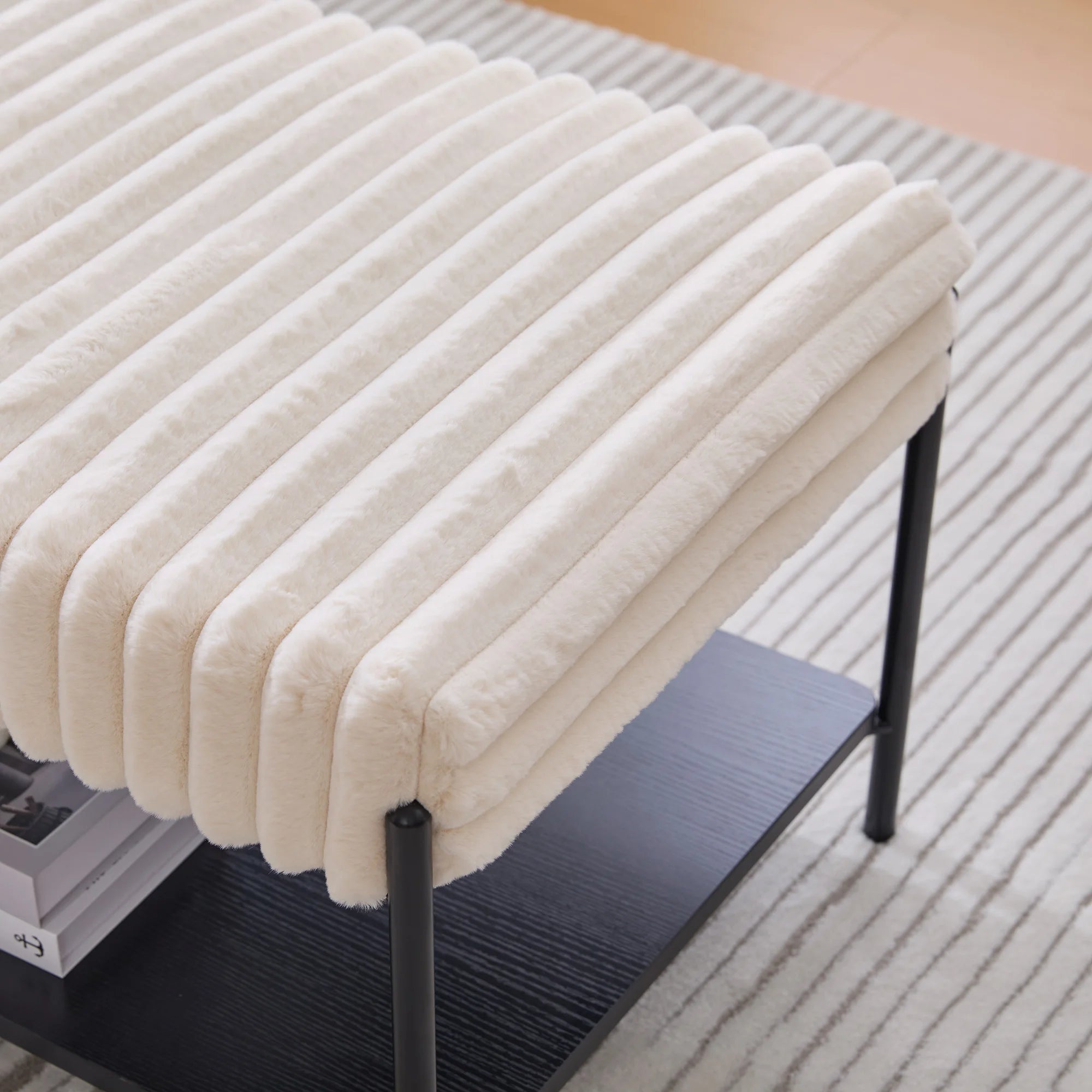 Modern Upholstered Ottoman Coffee Table