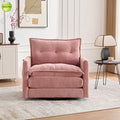 Fast Delivery USA Stock 360°Swivel Upholstered Armchair For Living Room Accent Chair With Storage Pocket Single Sofa Chair 9084