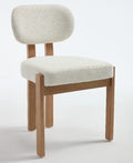 In Stock at Overseas Warehouse: 2PCS/Box Solid Wood Frame Dining Chairs (Lake Blue/White/Grey)