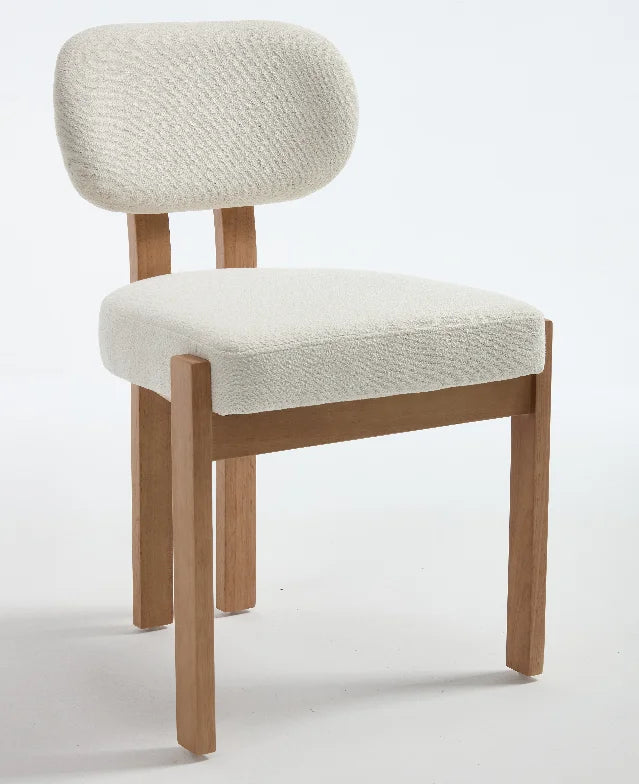 In Stock at Overseas Warehouse: 2PCS/Box Solid Wood Frame Dining Chairs (Lake Blue/White/Grey)