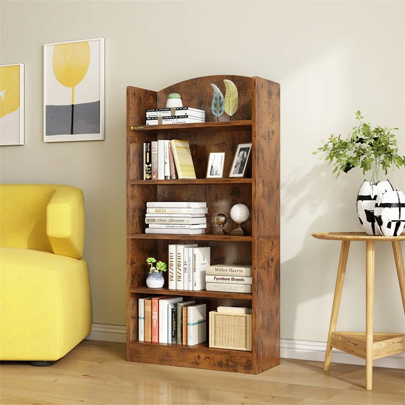 YQ FOREVER Living Room Furniture Display Cheap Modern Wooden Bookshelf Furniture for Book Storage