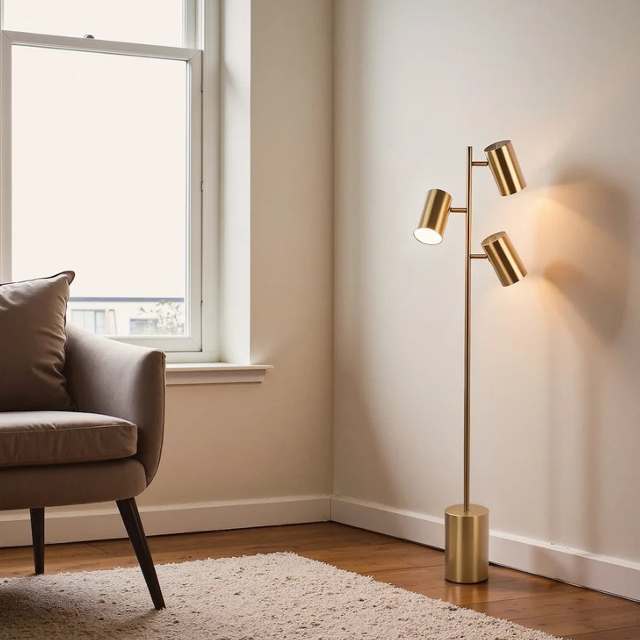 Modern Adjustable Gold Floor Lamp