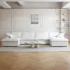 ATUNUS USA in Stock Drop Shipping Modern Corner Sofa U Shape Black White Grey Modular Sectional Couch Sofa Sets