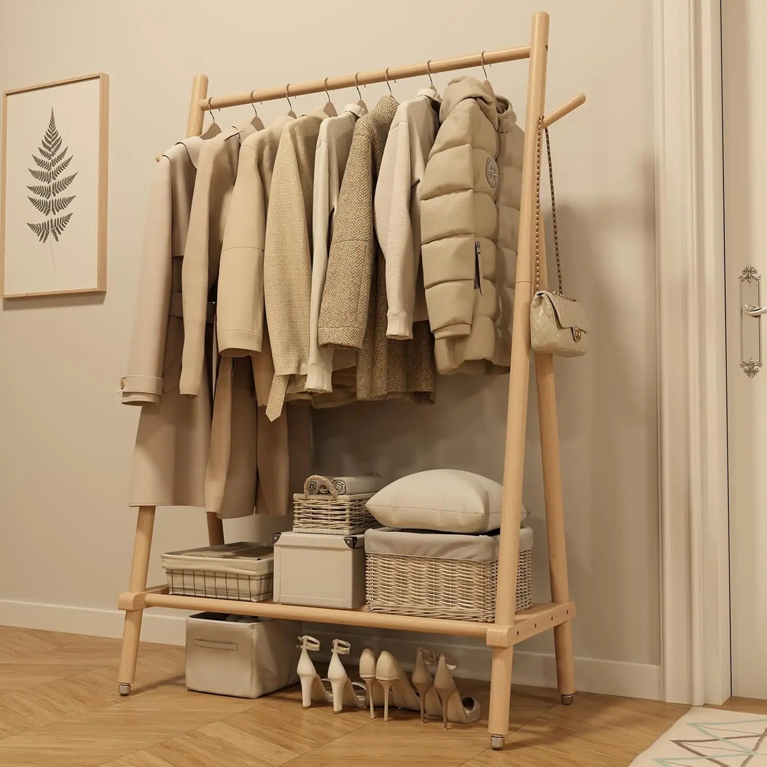 Modern Rolling Garment Rack