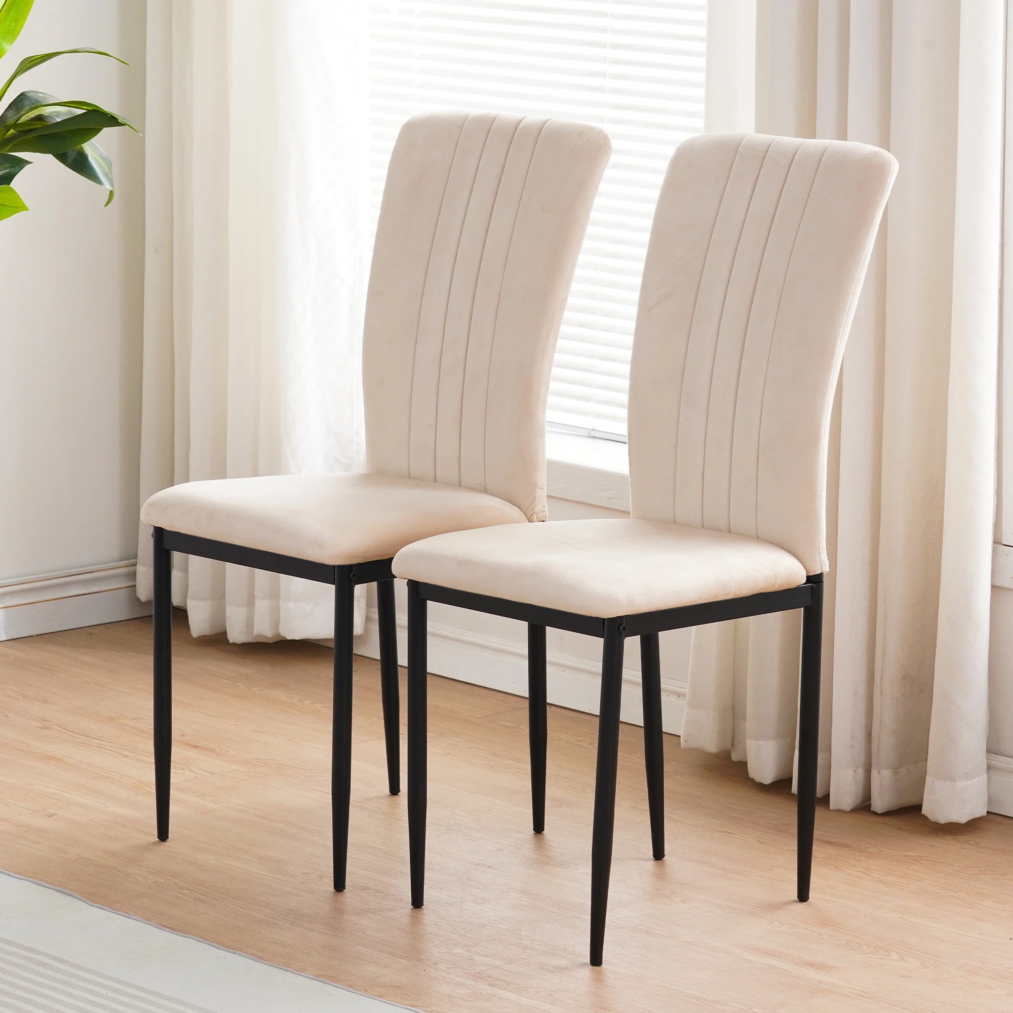 Modern Velvet Dining Chair Set