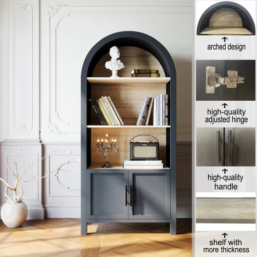 Modern Arched Bookshelf