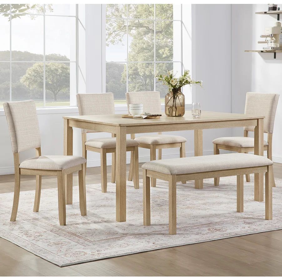 Modern Wood Dining Table Set
