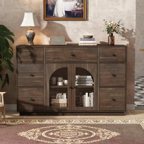 Modern Solid Wood Storage Cabinet