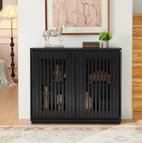 Mid-Century Modern Fluted Sideboard