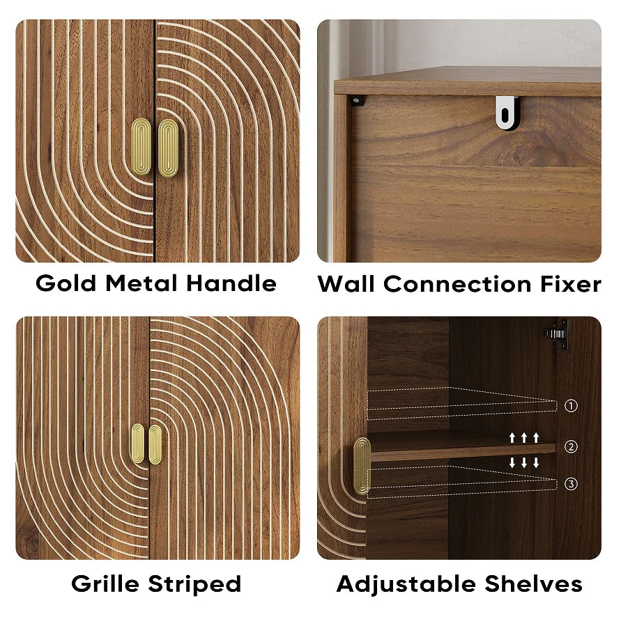 Modern Farmhouse Walnut Sideboard