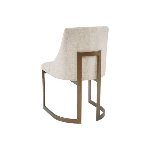 Antique Gold Upholstered Dining Chairs