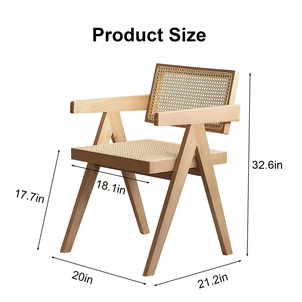 Mid-Century Rattan Outdoor Chair