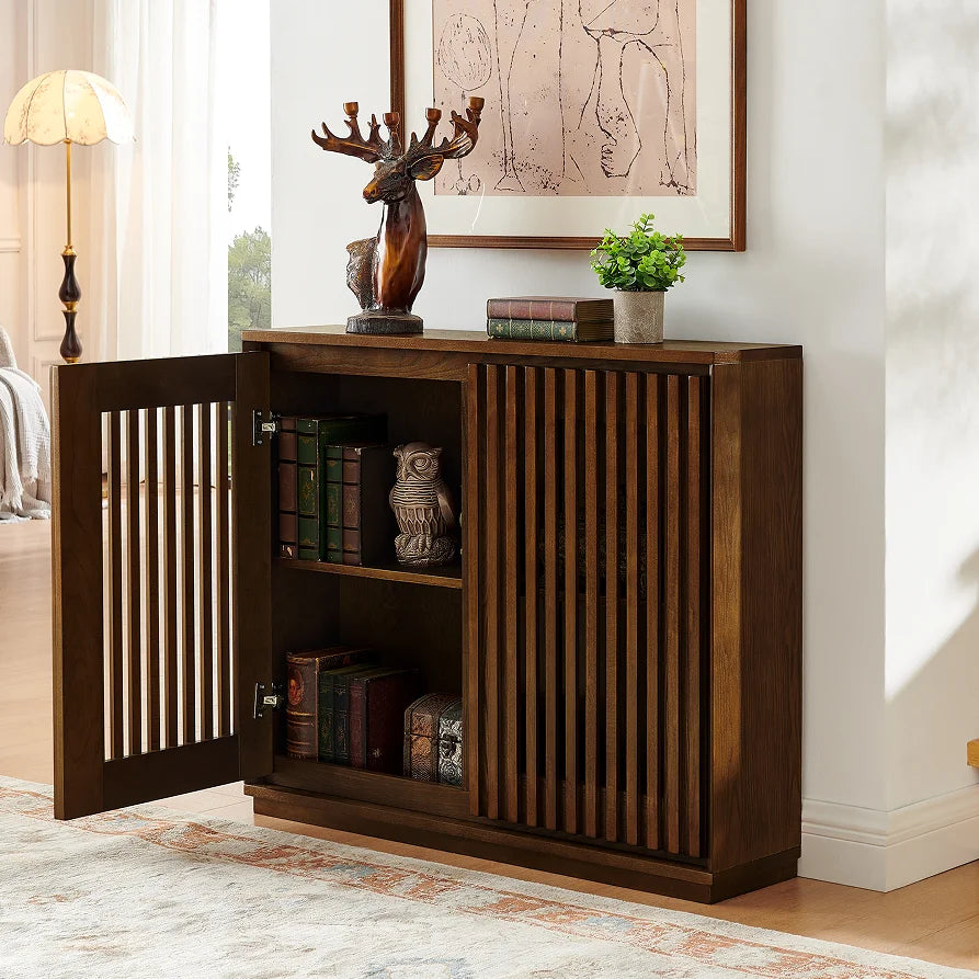 Mid-Century Modern Fluted Sideboard