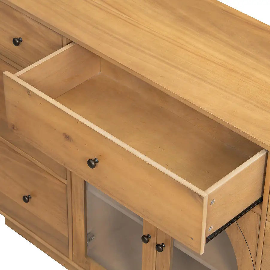 Modern Solid Wood Storage Cabinet