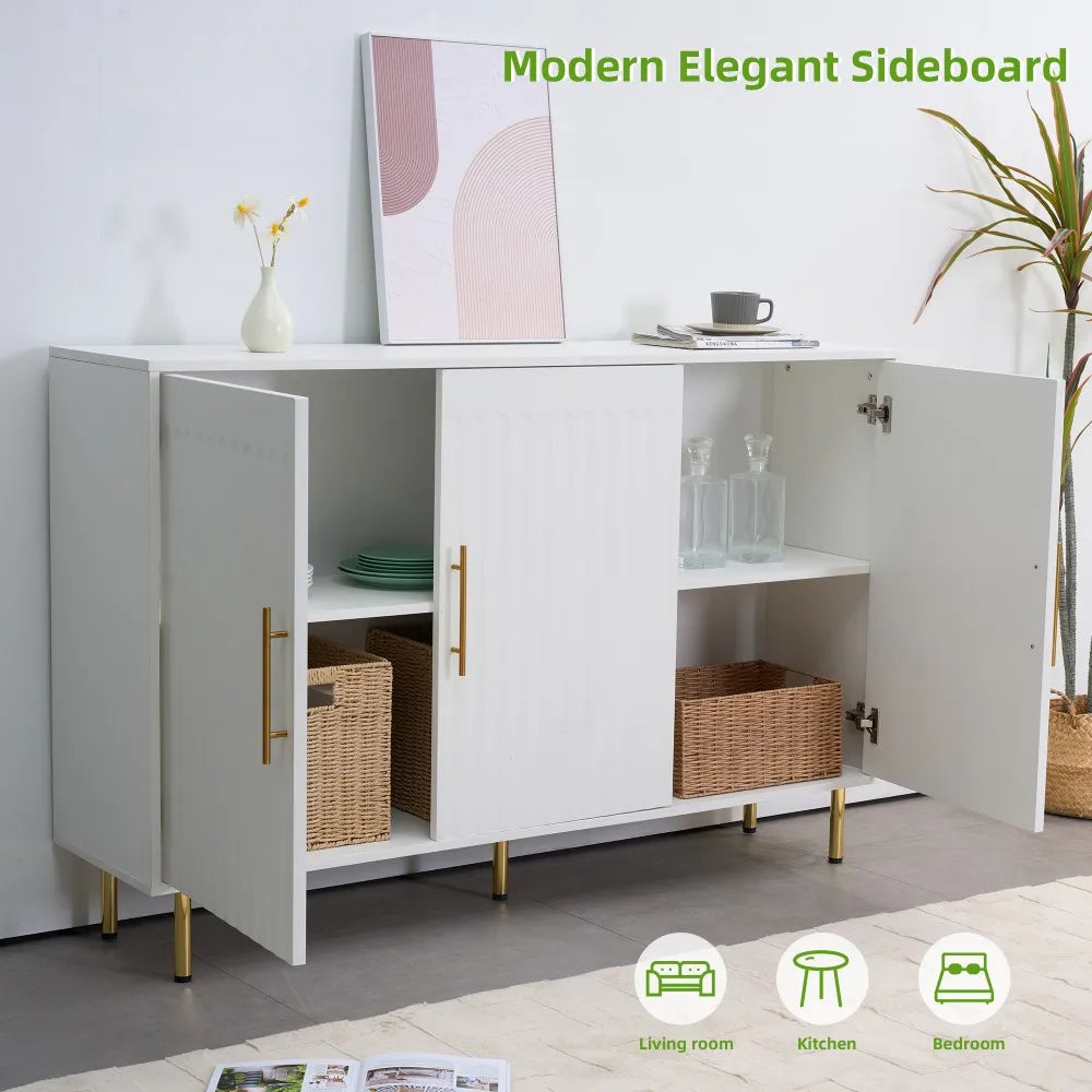 Modern 3-Door Storage Cabinet