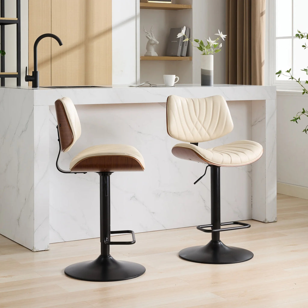Mid-Century Modern Bentwood Bar Stools