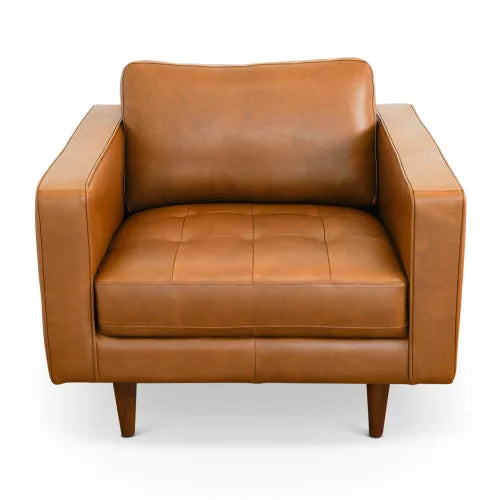 Mid-Century Leather Lounge Chair