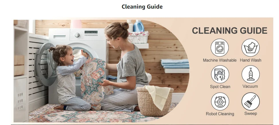 Vintage Washable Area Rug