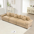Oversized Cloud Modular Sectional Couch Set Convertible Square Shape Villa Extra-Wide Armrests with Ottoman Modern Design
