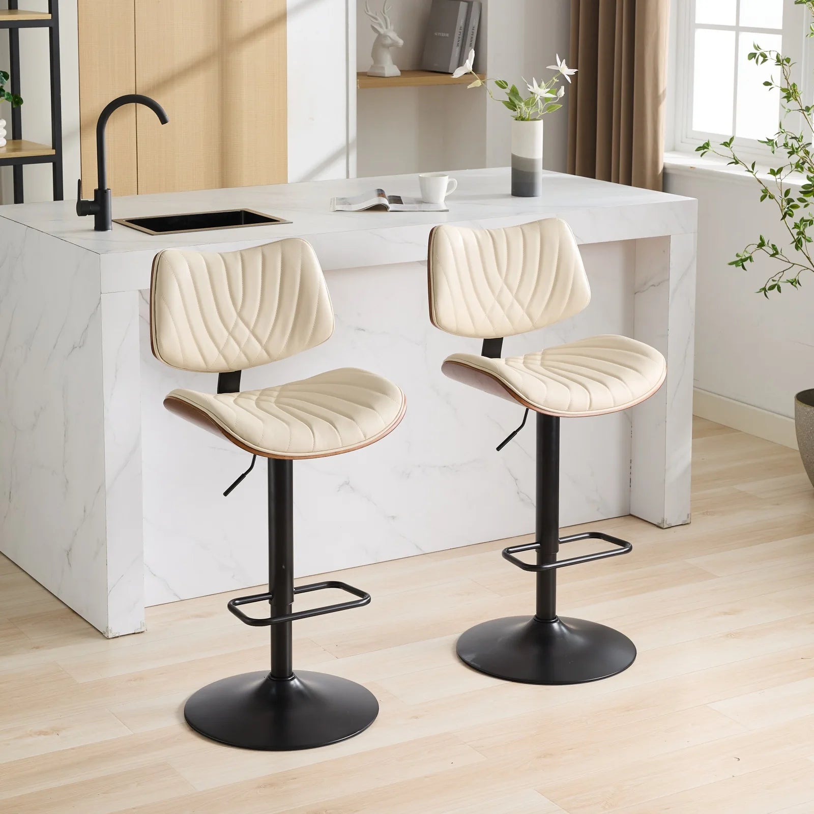 Mid-Century Modern Bentwood Bar Stools