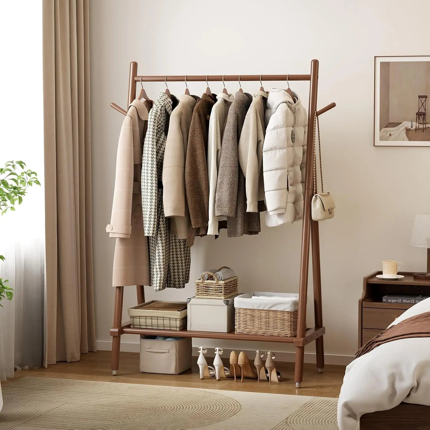 Modern Rolling Garment Rack