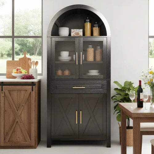Modern Arched Storage Cabinet
