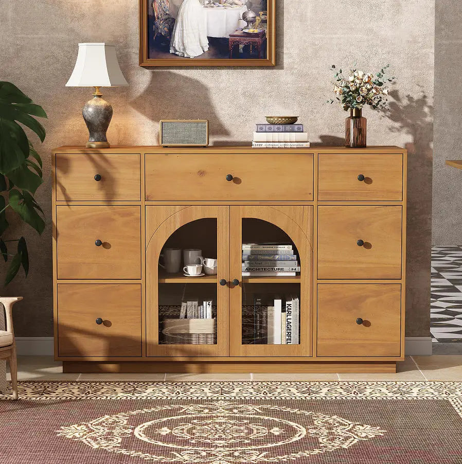 Modern Solid Wood Storage Cabinet
