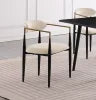 2025 Hot Sales Dining Sintered Stone Table and Chairs Fabric Upholstered Stylish Furniture